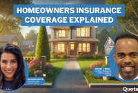 What types of coverage are included in homeowners insurance