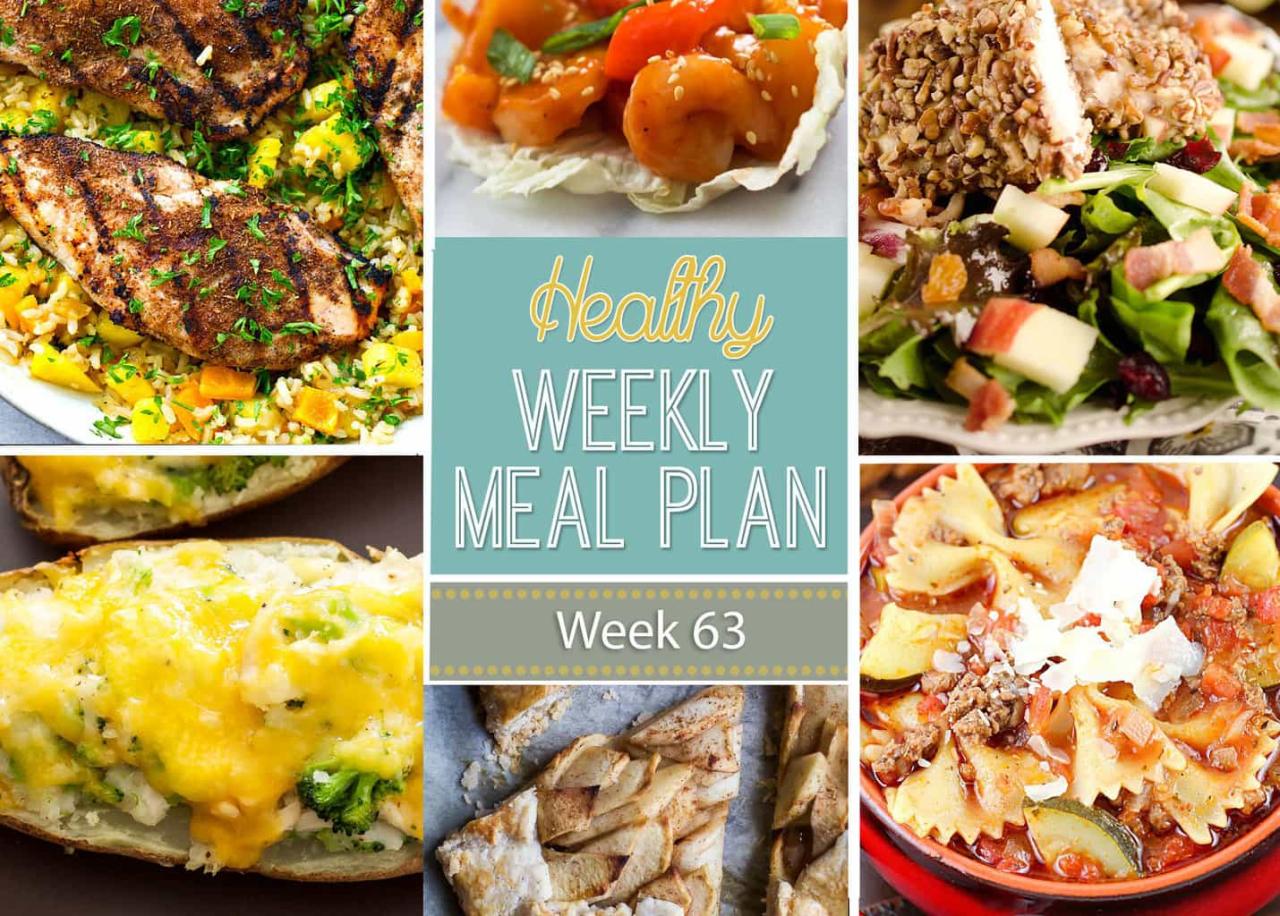 Healthy Weekly Meal Plan #63 - Yummy Healthy Easy